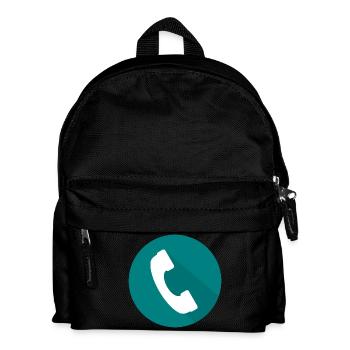 telephone cellphone cellphone radiotelephone retro13 - Kids' Backpack - black - Front