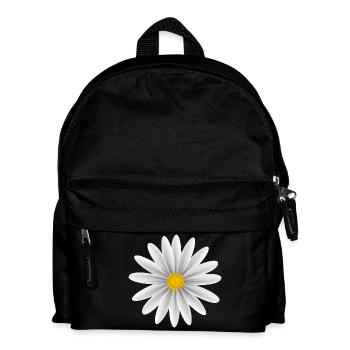 Weiße Daisy Top Down - Kinder Rucksack - Schwarz - Vorne