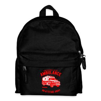 Ambulance Emergency ride - ambulance - Kids' Backpack - black - Front