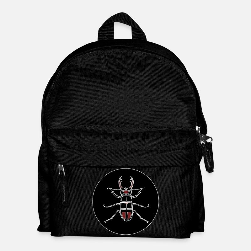 Hirschkäfer - Natur - Kinder Rucksack - Schwarz