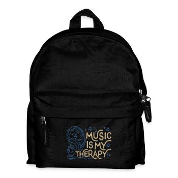 The music is my Therapy life - Kids' Backpack - black - Front