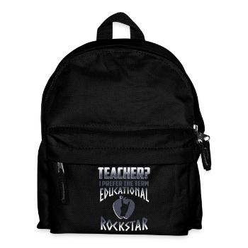 Cool Educational Star Teacher - Kids' Backpack - black - Front