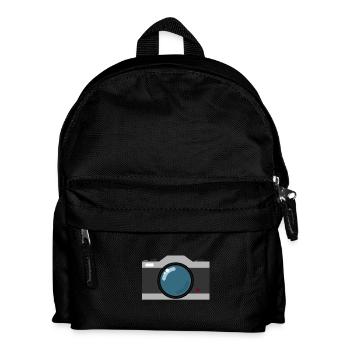 vintage photo - Kids' Backpack - black - Front