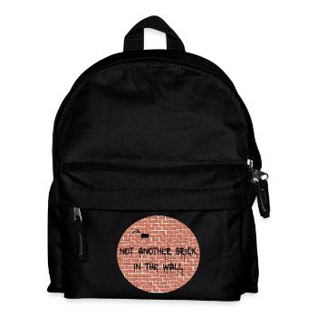NOT JUST ANOTHER BRICK IN THE WALL - Kids' Backpack - black - Front