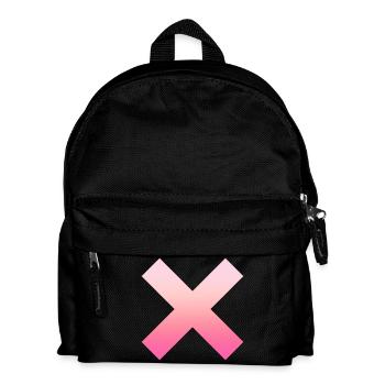 Simple Simple Pink X / Cross Design / Symbol - Kids' Backpack - black - Front