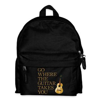 Gitarren Weg - Kinder Rucksack - Schwarz - Vorne