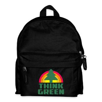 Tee-shirt Cool Think Green - Sac à dos Enfant - noir - Devant