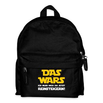 Das Wars - Ich muss mich jetzt da Reinsteigern! - Kinder Rucksack - Schwarz - Vorne