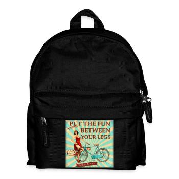 Bicyclette - Mettez le plaisir entre vos jambes - Sac à dos Enfant - noir - Devant
