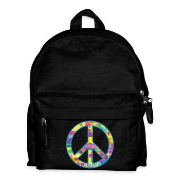 Peace / peace symbol - Kids' Backpack - black - Front