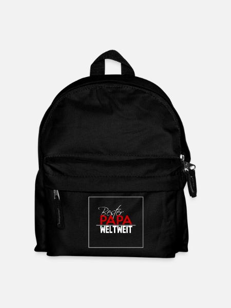 Best Father - PAPA Worldwide RED LABELED - Kids' Backpack - black