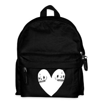 Coeur de crâne - Sac à dos Enfant - noir - Devant
