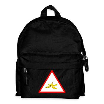 Attention Peau de banane - Sac à dos Enfant - noir - Devant