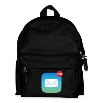 Mail Travail infini | Toujours assez à faire - Sac à dos Enfant - noir - Devant