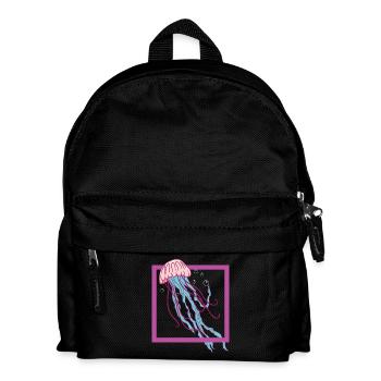 Méduse - Eau - mer - coloré - Sac à dos Enfant - noir - Devant