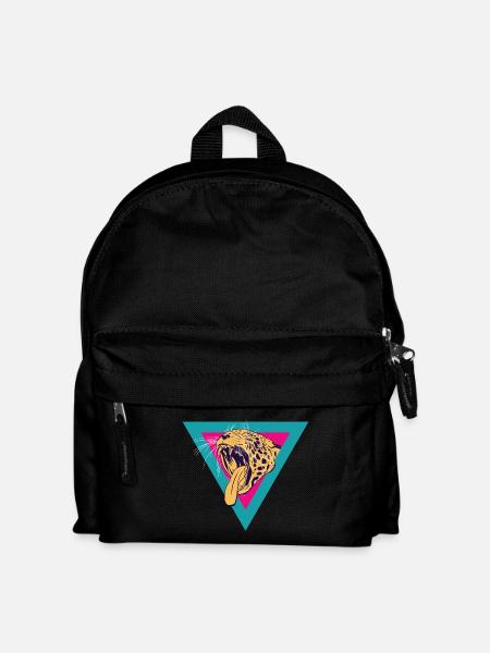 Leopard - Kinder Rucksack - Schwarz