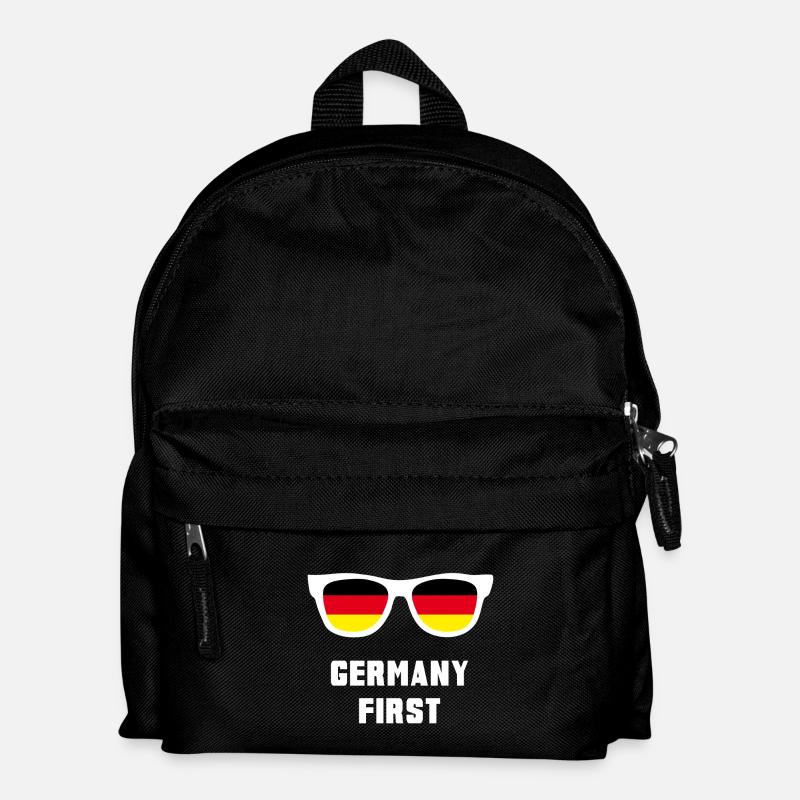 Germany First / Allemagne premier cadeau de drapeau - Sac à dos Enfant - noir