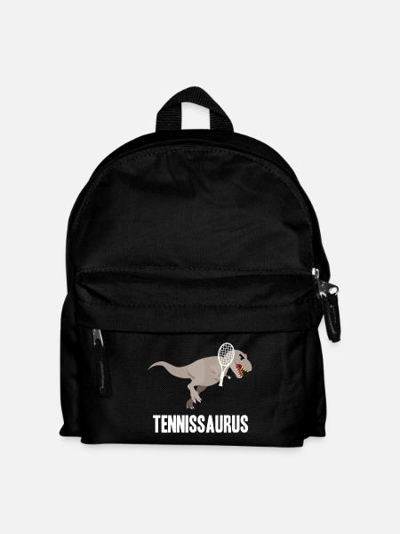 Dinosaur Tennis T-Rex Gift Idea - Kids' Backpack - black