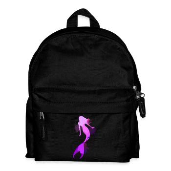 Sirène don mer natation créatures fabuleuses - Sac à dos Enfant - noir - Devant