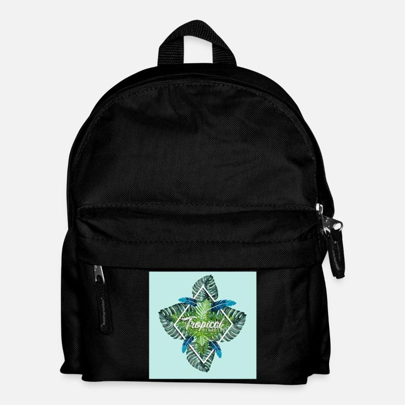 Été - paradis tropical d'été - Sac à dos Enfant - noir