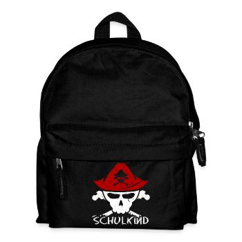 Kita Abgänger Schulkind Einschulung Kindergarten - Kinder Rucksack - Schwarz - Vorne