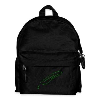 Gurke - Kinder Rucksack - Schwarz - Vorne