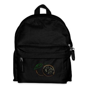 Orange - Kinder Rucksack - Schwarz - Vorne