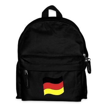 Drapeau allemand - Sac à dos Enfant - noir - Devant