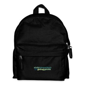 not bitched enough is praised - Kids' Backpack - black - Front