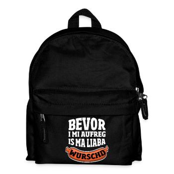 J'adore les saucisses cadeau bavarois amusant - Sac à dos Enfant - noir - Devant