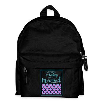 Mermaid unicorn gift mermaid saying sea lake - Kids' Backpack - black - Front
