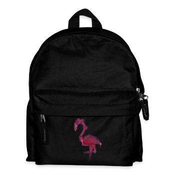 Flamingo in a trendy watercolor look - Kids' Backpack - black - Front