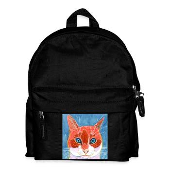 cat - Kids' Backpack - black - Front