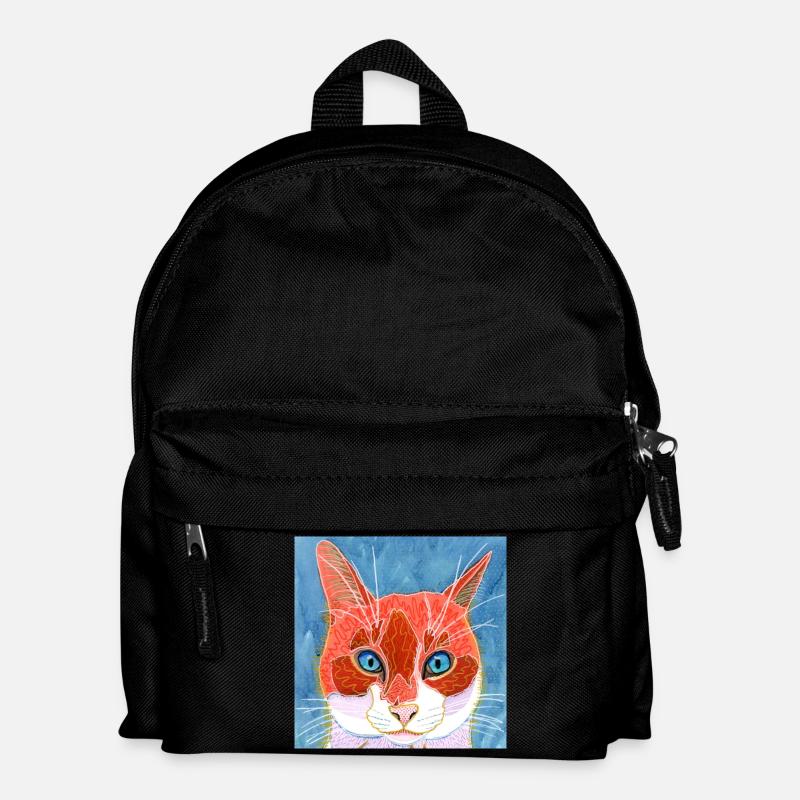 Katze - Kinder Rucksack - Schwarz