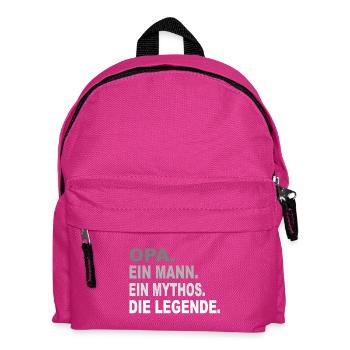 Grandpa - One Man - One Myth - One Legend - Kids' Backpack - fuchsia - Front