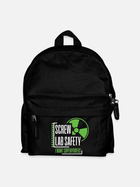 Radioaktiv Nerds Wissenschaft Geschenk Physik - Kinder Rucksack - Schwarz