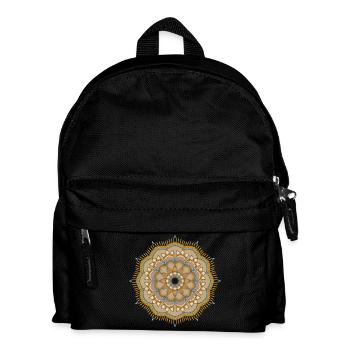 Mandala Mandelbrot - Sac à dos Enfant - noir - Devant
