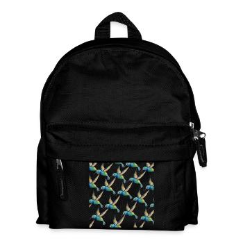 Humming Bird Pattern Bird Lovers Gift Design - Kids' Backpack - black - Front