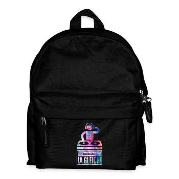 Dj dein Song läuft ja gleich - Kinder Rucksack - Schwarz - Vorne