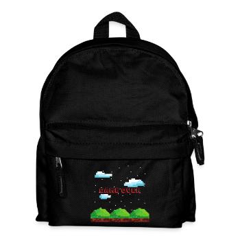 Game over gaming gift gambler console Mario PC - Kids' Backpack - black - Front