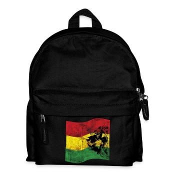 Lion Reggae Drapeau - Sac à dos Enfant - noir - Devant