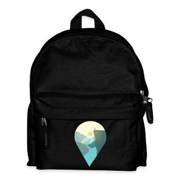 Norwegen Preikestolen Souvenir Geschenk - Kinder Rucksack - Schwarz - Vorne