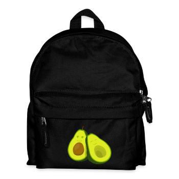 Kuschelige Avocadofreundschaft - Kinder Rucksack - Schwarz - Vorne