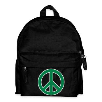 Peace symbol - Kids' Backpack - black - Front