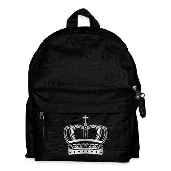 Crown Crowns King Queen JGA Wedding Bride Bräu - Kids' Backpack - black - Front