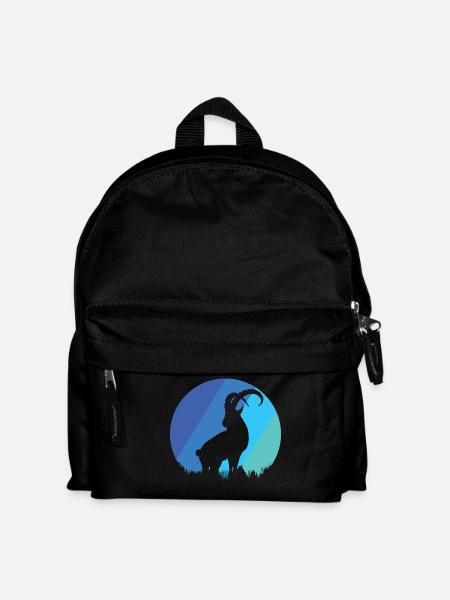 Steinbock - Kinder Rucksack - Schwarz