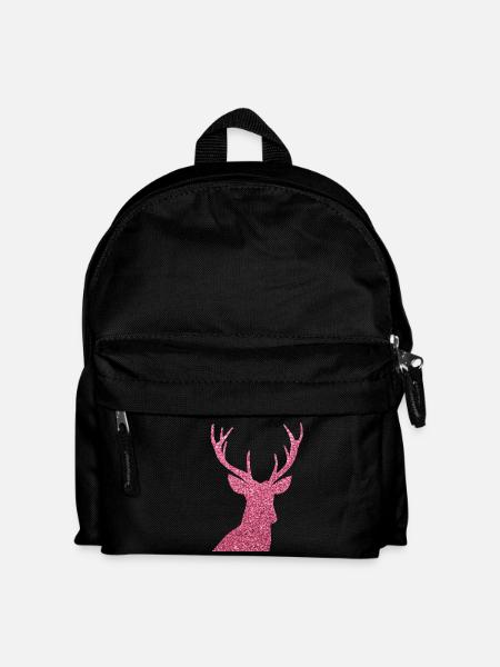 Hirsch - Kinder Rucksack - Schwarz