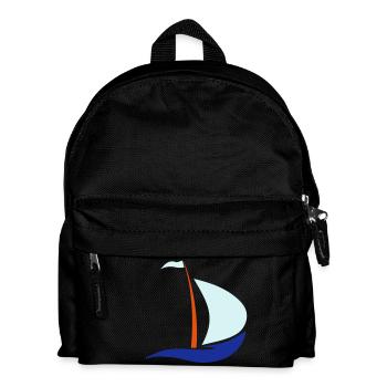 sailboat - Kids' Backpack - black - Front