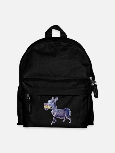 Esel Morgenstund - Kinder Rucksack - Schwarz