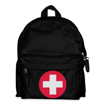 Medical Cross Symbol - Kids' Backpack - black - Front